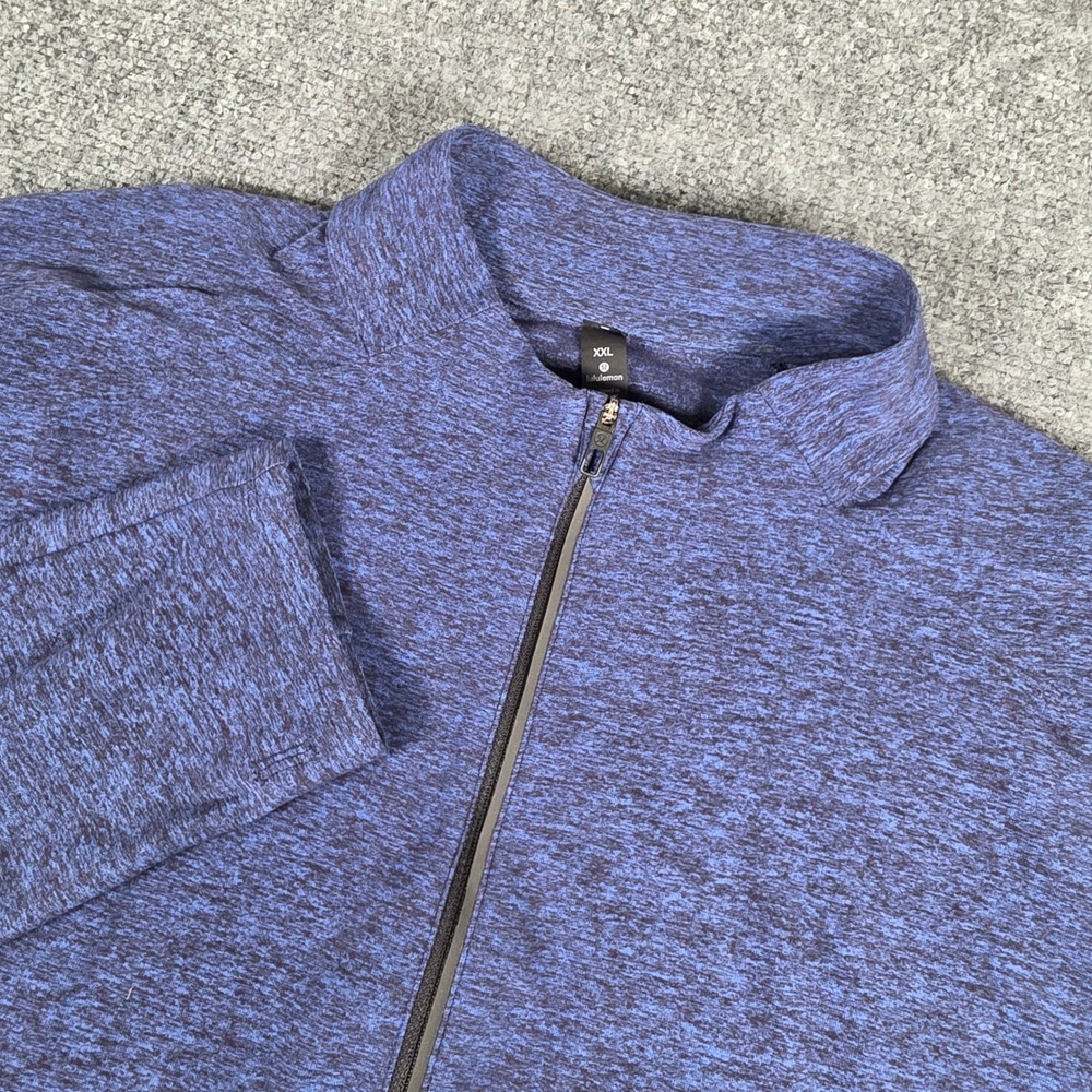 Lululemon Metal Vent Tech 1/2 Zip 2.0 Men XXL Blue Heathered Pullover